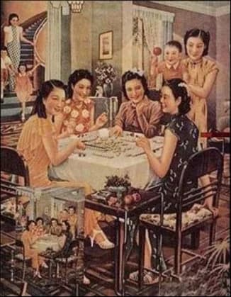 Vintage Gathering Scene